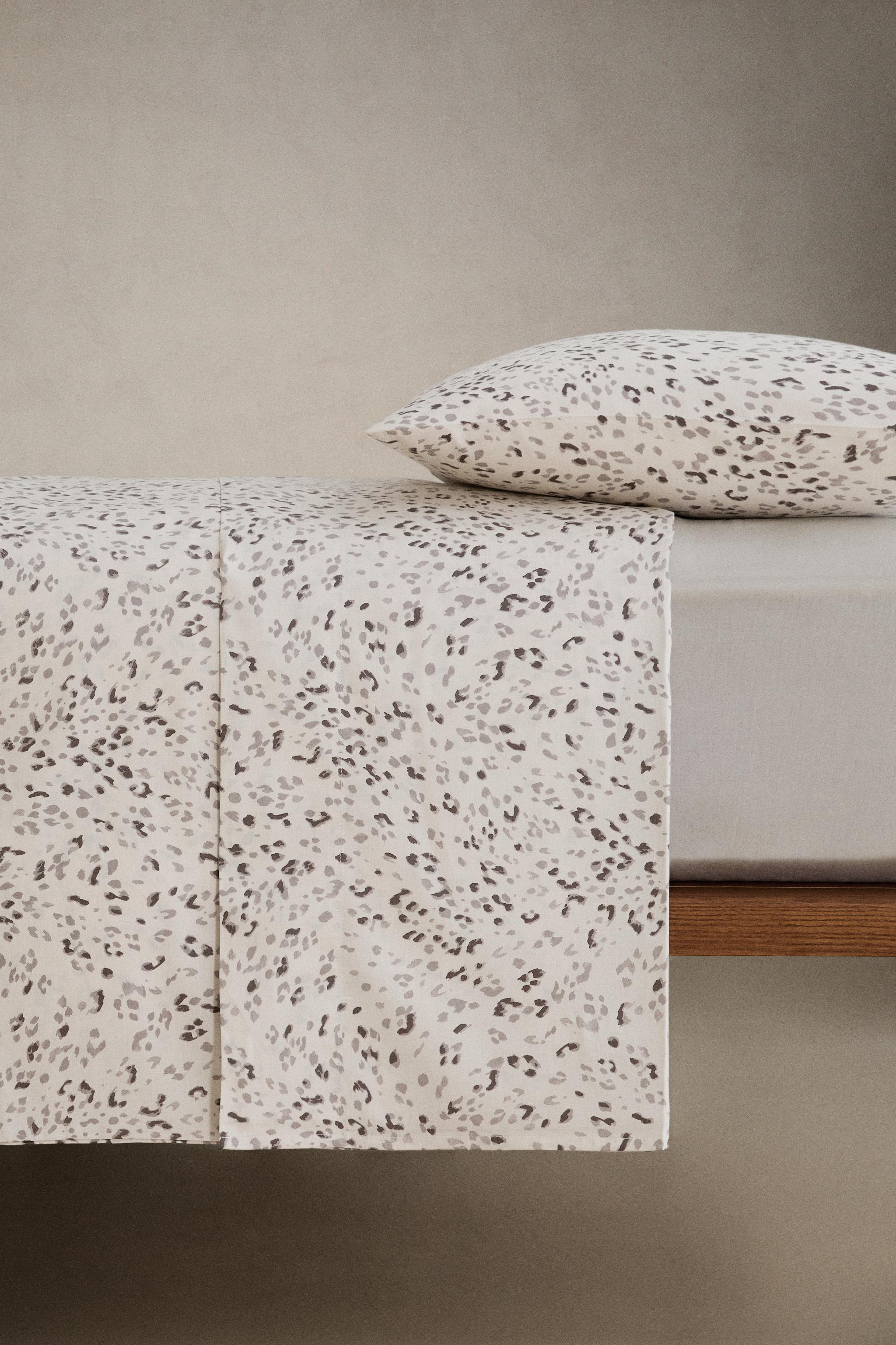 HOUSSE DE COUETTE À IMPRIMÉ ANIMAL SATIN (300 FILS)